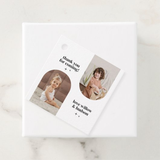 ダブルアーチフォトジョイント誕生日紙 フェイバータグ (インサイチュ)