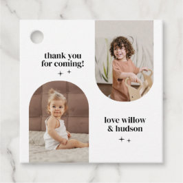 ダブルアーチフォトジョイント誕生日紙 フェイバータグ