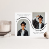 ダブルアーチフォトボーイ卒業招待状 招待状