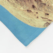 ダブルアーチユタ砂漠の風景の写真 フリースブランケット (角)