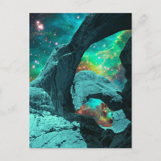 ダブルアーチ宇宙葉書 ポストカード (正面)