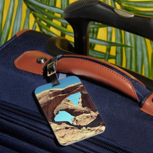 ダブルアーチ砂漠の写真 ラゲッジタグ (正面インサイチュ1)