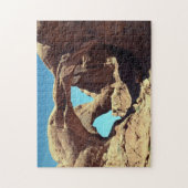 ダブルアーチ砂漠の風景の写真 ジグソーパズル (縦)