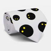 ダブルイエローおもしろいのスカッシュボールパターン ネクタイ (ロール)