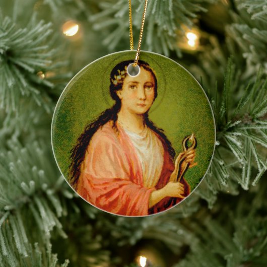 ダブルイメージセントアポロニア(BLA 001)セラミック セラミックオーナメント (ツリー)