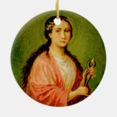 ダブルイメージセントアポロニア(BLA 001)セラミック セラミックオーナメント (裏面)