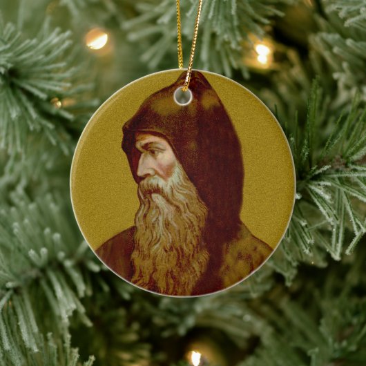 ダブルイメージセントシリル修道士(M 002)セラミック セラミックオーナメント (ツリー)