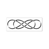 ダブルインフィニティアンティーク金ゴールド+アイディア ラバースタンプ (インプリント)