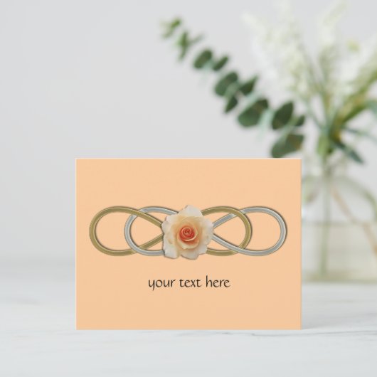 ダブルインフィニティシルバー金ゴールドバラ ポストカード (スタンド正面)