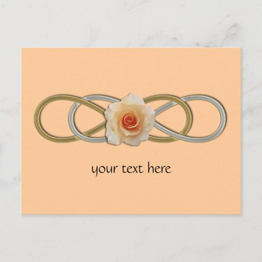 ダブルインフィニティシルバー金ゴールドバラ ポストカード (正面)