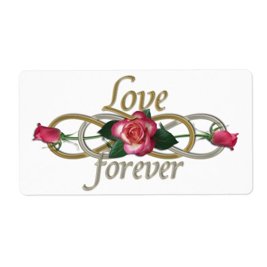 ダブルインフィニティ – バラが永遠に愛 ラベル (正面)