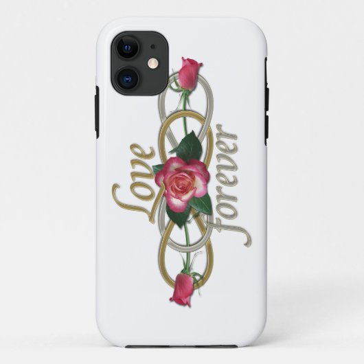 ダブルインフィニティ – バラ永遠の愛 Case-Mate iPhoneケース (裏面)