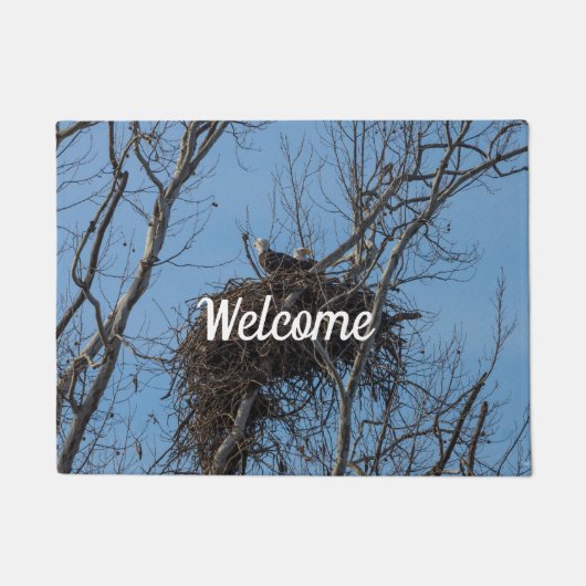 ダブルイーグルトラブルウェルカムフォーマット ドアマット (正面)