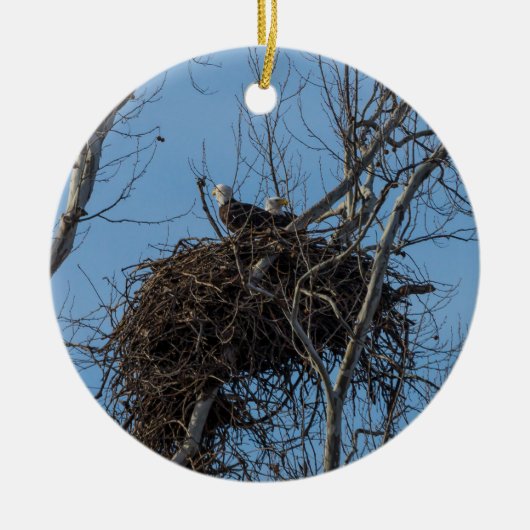 ダブルイーグル問題 セラミックオーナメント (正面)