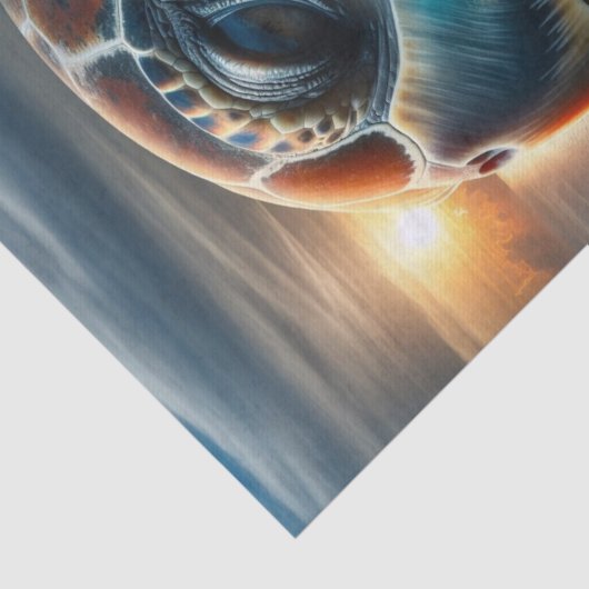 ダブルエクスポージャー海の亀のデカップージ | 海 薄葉紙 (詳細)