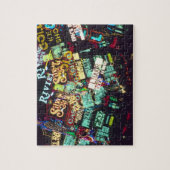 ダブルエクスポージャー、カジノシンボルや象徴、ラスベガス、 ジグソーパズル (縦)