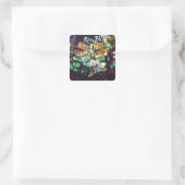 ダブルエクスポージャー、カジノシンボルや象徴、ラスベガス、 スクエアシール (バッグ)