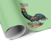 ダブルエンテンドレバーター大きなコケレルラッピング紙 ラッピングペーパー (ロールコーナー)