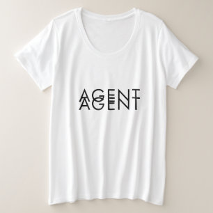 ダブルエージェントピクトグラム プラスサイズTシャツ