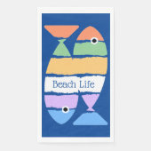 ダブルカラフルフィッシュゲストタオルナプキン (正面)