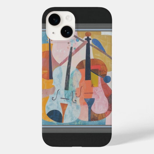 ダブルカラフルベース抽象芸術 Case-Mate iPhoneケース (裏面)