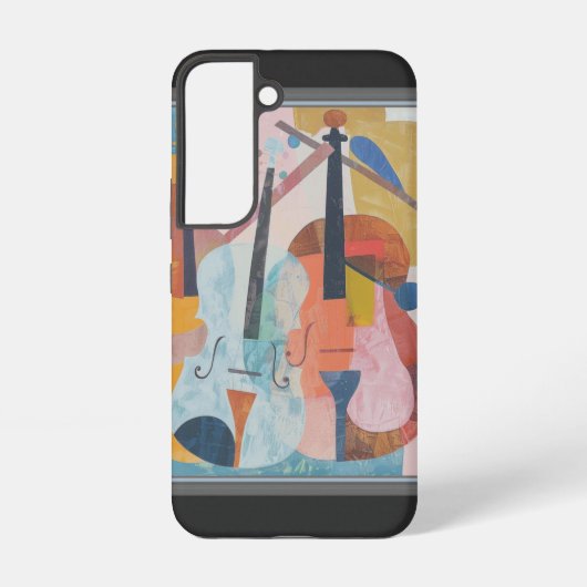 ダブルカラフルベース抽象芸術 SAMSUNG GALAXYケース (裏面)
