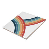 ダブルカラフルレトロスタイルレインボー装飾 タイル (側面)