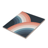 ダブルカラフルレトロスタイルレインボー タイル (側面)