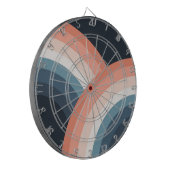 ダブルカラフルレトロスタイルレインボー ダーツボード (正面左)