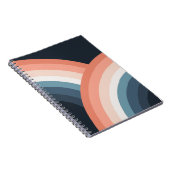 ダブルカラフルレトロスタイルレインボー ノートブック (右側)