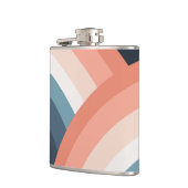 ダブルカラフルレトロスタイルレインボー フラスク (左)