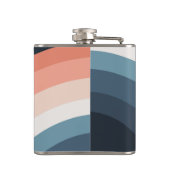 ダブルカラフルレトロスタイルレインボー フラスク (裏面)