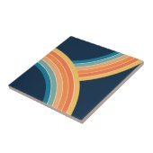 ダブルカラフルレトロスタイル虹 タイル (側面)