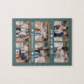 ダブルキャプション編集可能カラーカスタムフォトパズル ジグソーパズル (横)