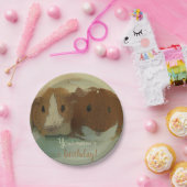 ダブルギニアピグバースデーパーティー紙プレート ペーパープレート (パーティー)