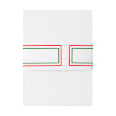 ダブルクリスマストリム – ベリーバンド 招待状ベリーバンド (裏面例)