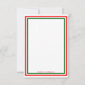 ダブルクリスマストリム–3x5クリスマスパーティー招待状 招待状 (裏面)