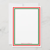 ダブルクリスマストリム–5x7クリスマスパーティー招待状 招待状 (裏面)