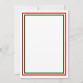 ダブルクリスマストリム - 5x7 ウェディング招待状 招待状 (裏面)