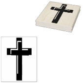 ダブルクロスシルエットパターンアートスタンプ ラバースタンプ (押印)