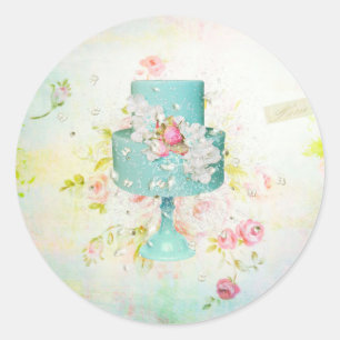 ダブルケーキステッカー ラウンドシール