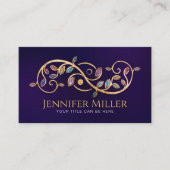 ダブルゴールデンスパイラルと陰陽 名刺 (正面)