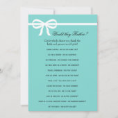 ダブルサイドアクア&ボウズブライダルシャワーゲーム (正面)