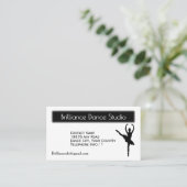 ダブルサイドバレエダンスビジネスカード 名刺 (スタンド正面)