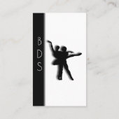 ダブルサイドバレエダンスビジネスカード 名刺 (裏面)