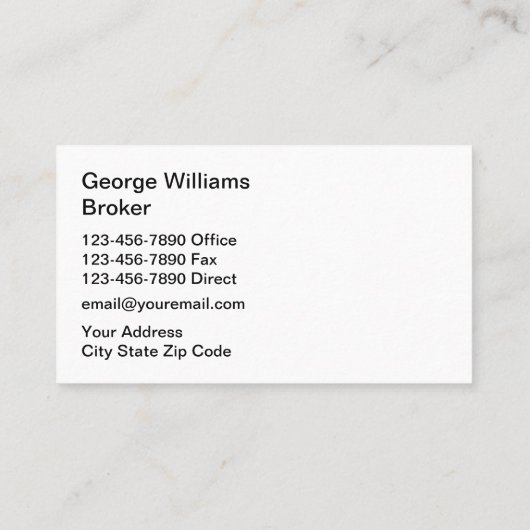 ダブルサイド実在エテート 名刺 (裏面)