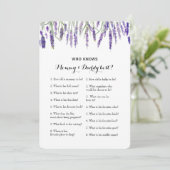 ダブルサイド2ベビーシャワーゲーム – アドバイス |ご存知の方 招待状 (スタンド正面)