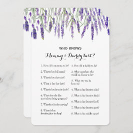 ダブルサイド2ベビーシャワーゲーム – アドバイス |ご存知の方 招待状