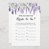 ダブルサイド – ブライダルシャワーゲームの古さ |アドバイス アドバイスカード (正面/裏面)