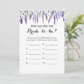 ダブルサイド – ブライダルシャワーゲームの古さ |アドバイス アドバイスカード (スタンド正面)